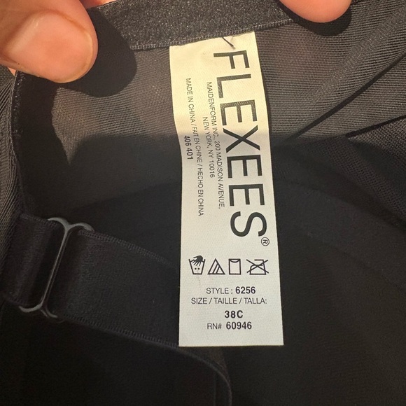 Flexees Black Floral Shapewear Bodysuit - Picture 5 of 6